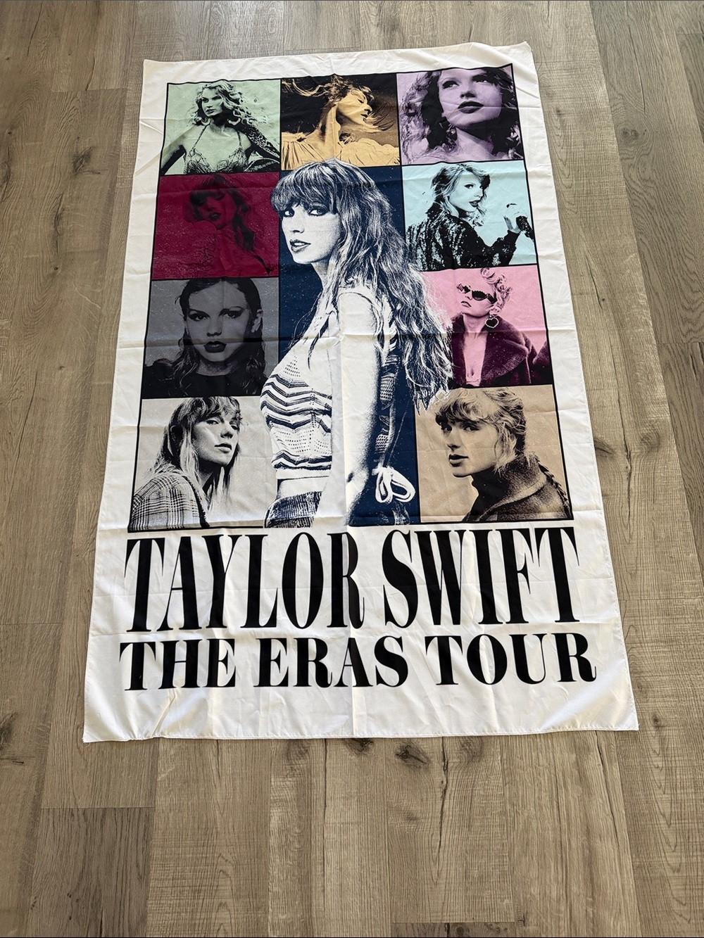 Taylor Swift Multicolor Eras Tour Collage Tapestry